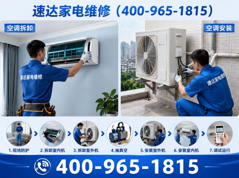牡丹江空调拆装展示图